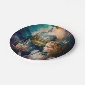 Alice im Wunderland Pappteller (Schrägansicht)