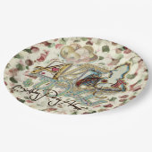 Alice im Wunderland Pappteller (Schrägansicht)