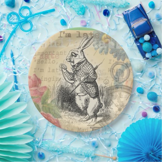Alice im Wunderland Pappteller (Party)