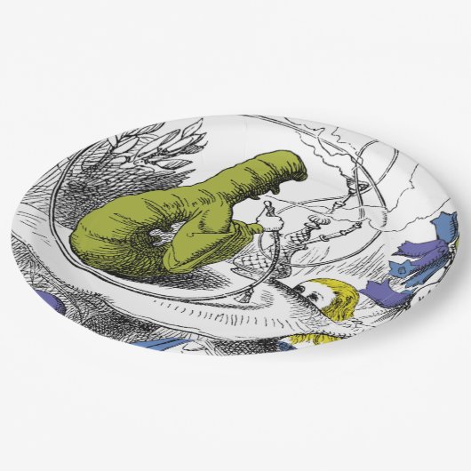 Alice im Wunderland Pappteller (Schrägansicht)