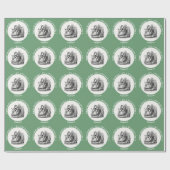 Alice im Wunderland Party - Alice und das Kitten Geschenkpapier (Flach)