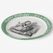 Alice im Wunderland Party - Alice und das Kitten Pappteller (Schrägansicht)