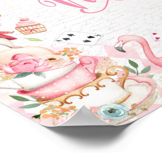 Alice im Wunderland Party Decke essen Me Table Sig Poster (Ecke)