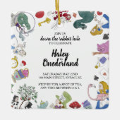 Alice im Wunderland Party Einladung Ornament (Vorderseite)