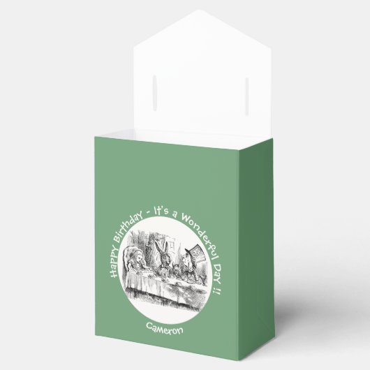 Alice im Wunderland Party - Mad Hatters Tea Party Geschenkschachtel (Geöffnet)