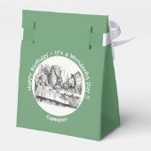 Alice im Wunderland Party - Mad Hatters Tea Party Geschenkschachtel (Rückseite)