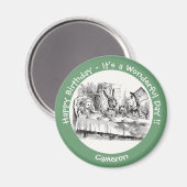 Alice im Wunderland Party - Mad Hatters Tea Party Magnet (Vorderseite/Rückseite)