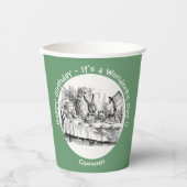 Alice im Wunderland Party - Mad Hatters Tea Party Pappbecher (Vorderseite)