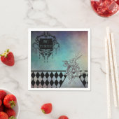 Alice im Wunderland Party Weißes Kaninchen Serviette (Beispiel)