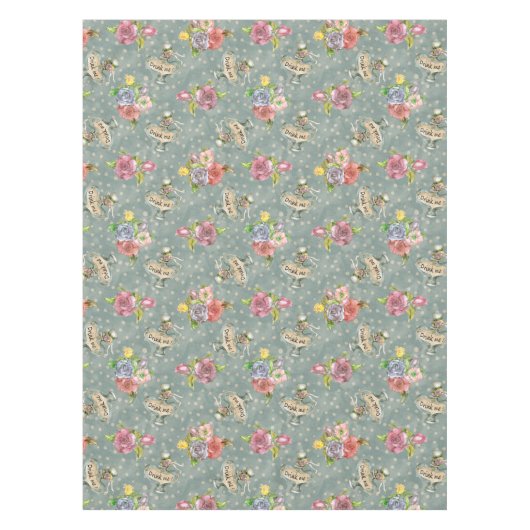 Alice im Wunderland Pastel Theme Tischdecke (Vorderseite)