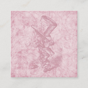 Alice im Wunderland Pink floral Art Mad Hatter Begleitkarte