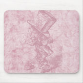 Alice im Wunderland Pink floral Art Mad Hatter Mousepad (Vorne)