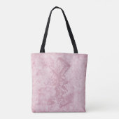 Alice im Wunderland Pink floral Art Mad Hatter Tasche (Rückseite)