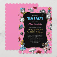 Alice im Wunderland Pink Tee Party