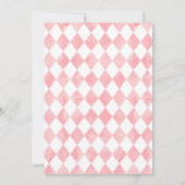 Alice im Wunderland Pink Whimsical Baby Dusche Einladung (Rückseite)