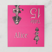 Alice im Wunderland Platzkarte (Außenseite Aufgefaltet)