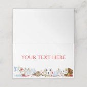 Alice im Wunderland Platzkarte (Außenseite Aufgefaltet)