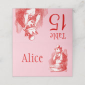 Alice im Wunderland Platzkarte (Außenseite Aufgefaltet)