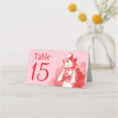 Alice im Wunderland Platzkarte (Rückseite)