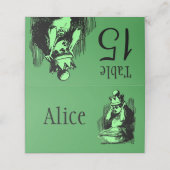 Alice im Wunderland Platzkarte (Außenseite Aufgefaltet)