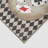 Alice im Wunderland Playing Cards Tissue Seidenpapier (Ausschnitt)