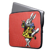 Alice im Wunderland Polka Dots Laptopschutzhülle (Vorderseite Links)