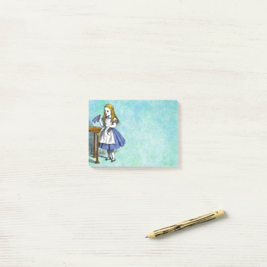 Alice im Wunderland Post-it Klebezettel (Auf Schreibtisch)