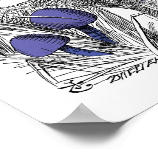 Alice im Wunderland Poster (Ecke)