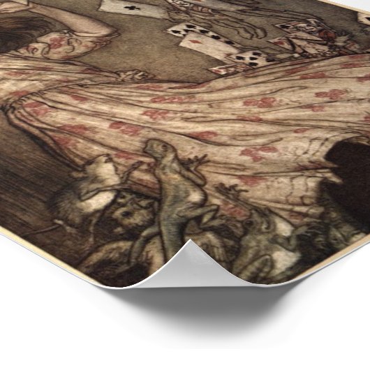 Alice im Wunderland Poster (Ecke)