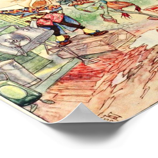 Alice im Wunderland. Poster (Ecke)