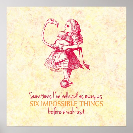 Alice im Wunderland Poster (Vorne)