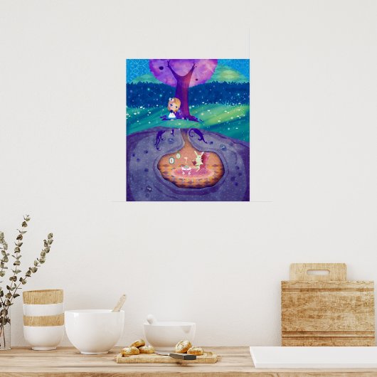 Alice im Wunderland Poster (Küche)