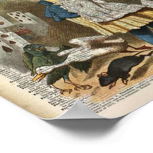 Alice im Wunderland Poster (Ecke)