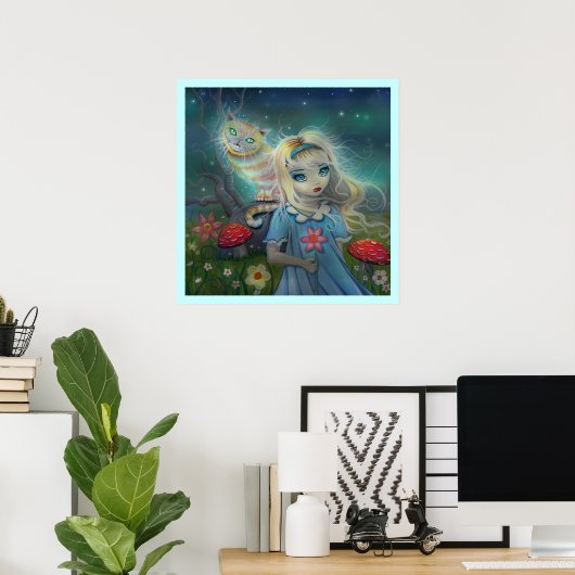 Alice im Wunderland Poster Print (Heimbüro)