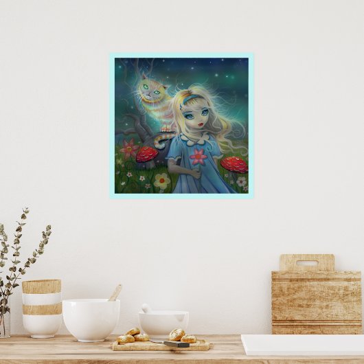 Alice im Wunderland Poster Print (Küche)