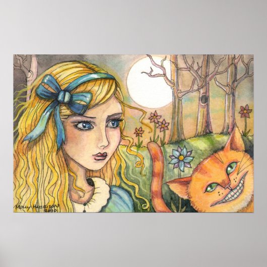 Alice im Wunderland Poster von Molly Harrison (Vorne)