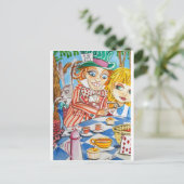 ALICE IM WUNDERLAND POSTKARTE (Stehend Vorderseite)