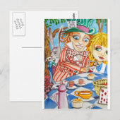 ALICE IM WUNDERLAND POSTKARTE (Vorne/Hinten)