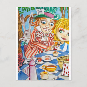 ALICE IM WUNDERLAND POSTKARTE