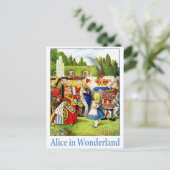 ALICE IM WUNDERLAND POSTKARTE (Stehend Vorderseite)
