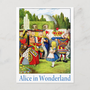 ALICE IM WUNDERLAND POSTKARTE