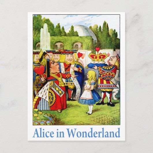 ALICE IM WUNDERLAND POSTKARTE (Vorderseite)