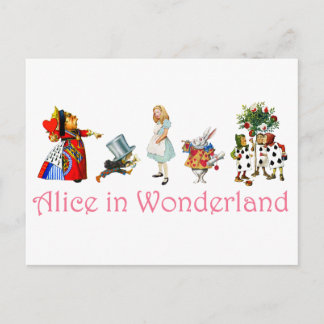 Alice im Wunderland Postkarte