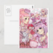Alice im Wunderland Postkarte (Vorne/Hinten)