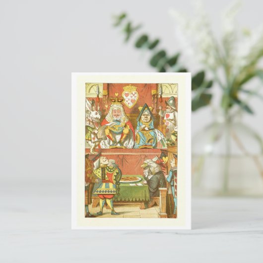 Alice im Wunderland Postkarte (Stehend Vorderseite)