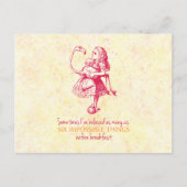 Alice im Wunderland Postkarte (Vorderseite)
