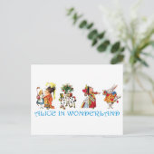 ALICE IM WUNDERLAND POSTKARTE (Stehend Vorderseite)