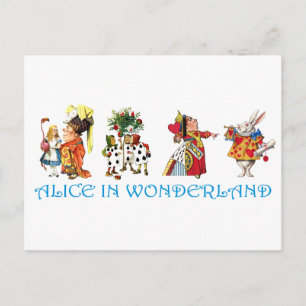 ALICE IM WUNDERLAND POSTKARTE