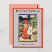 Alice im Wunderland Postkarte (Vorne/Hinten)