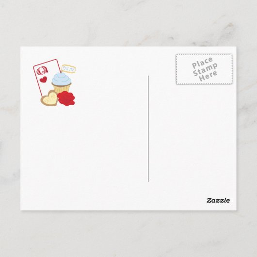 Alice im Wunderland Postkarte (Rückseite)